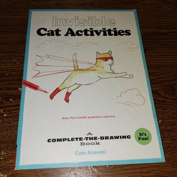 Invisible Cat Activities: A Complete-the-Drawing Book (2017, Softcover) - Picture 1 of 3